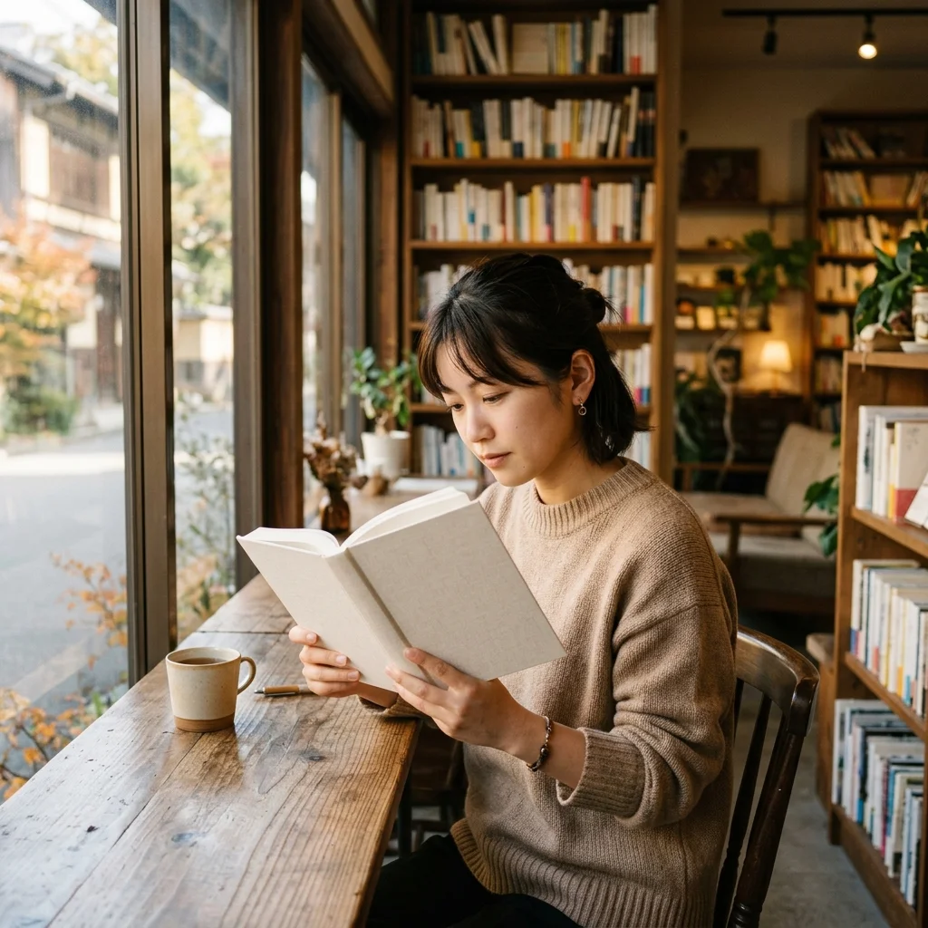 静かに読書を楽しむ